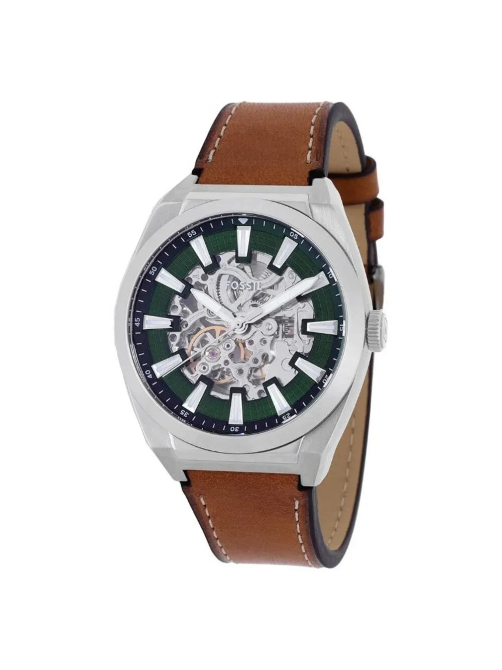NWT Fossil Everett Automatic Green Dial Men's Watch